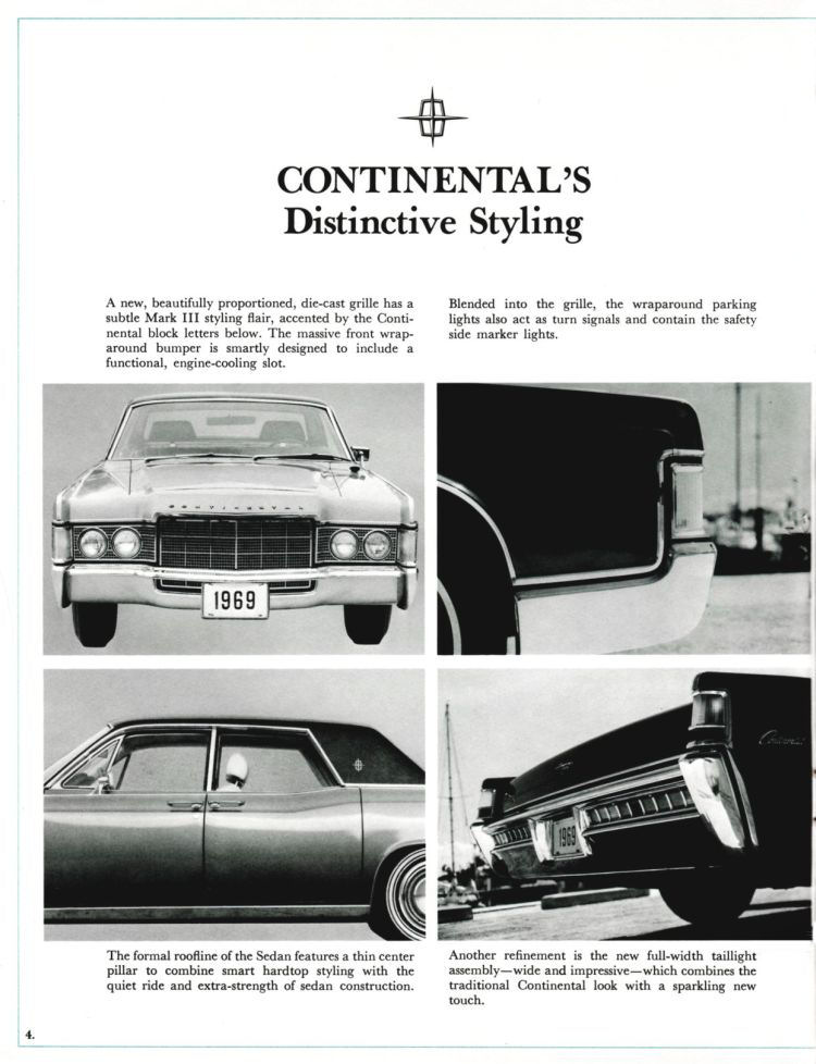 1969 Lincoln Dealer Booklet